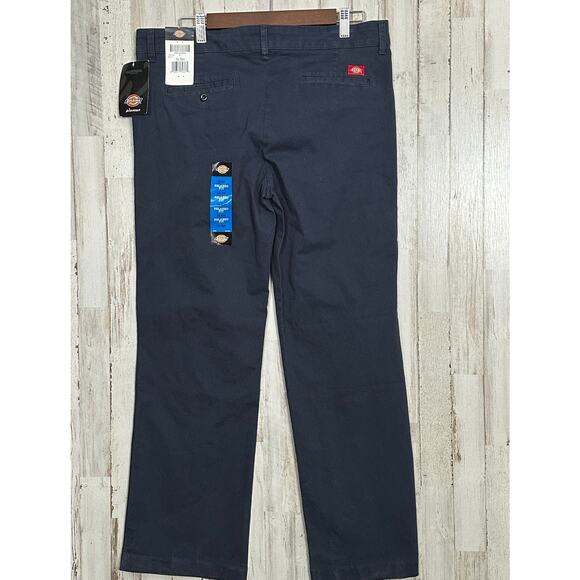 NWT Dickies Flex Twill Pants 16P Navy Relaxed Straight Leg Workwear Preppy - Picture 12 of 12